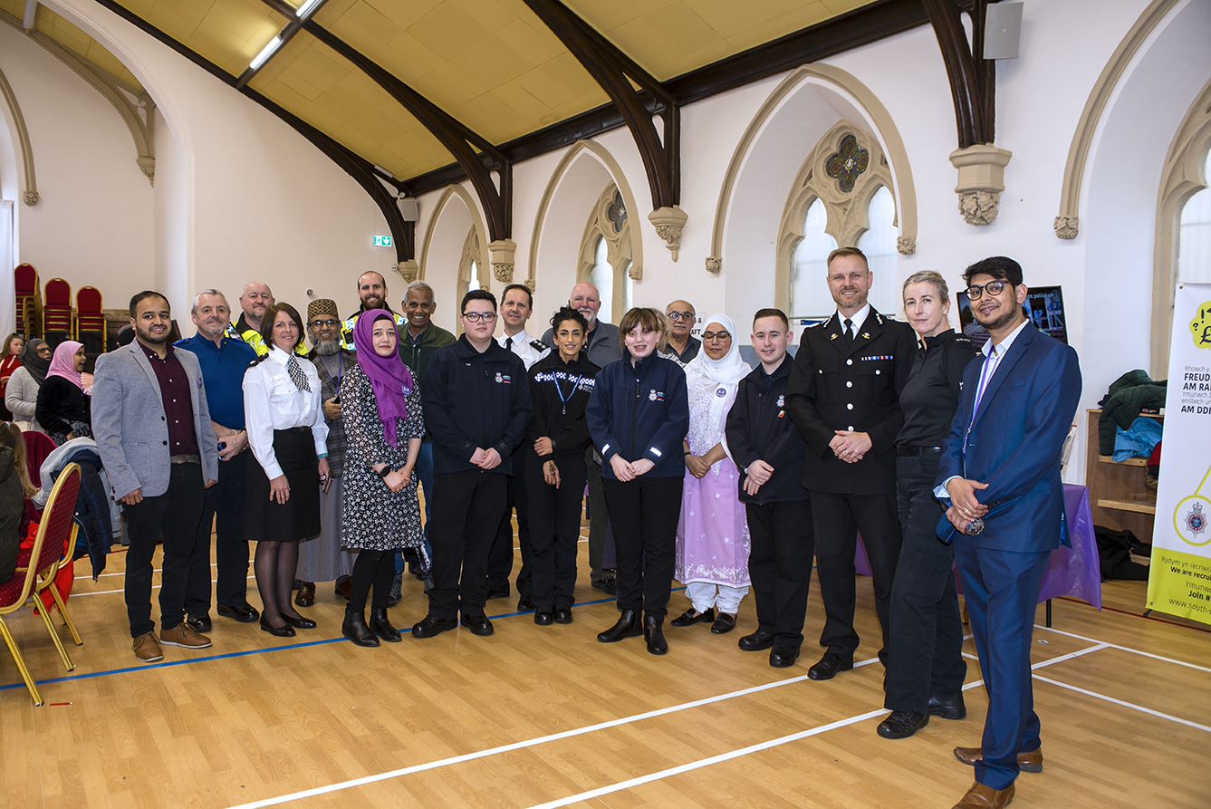 Reception during a Swansea Mosque open day
